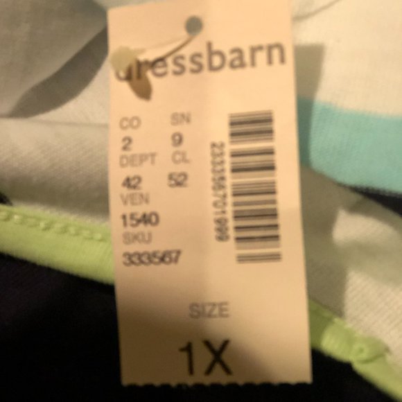 NWT STRIPED TSHIRT WITH ROUND NECK SIZE 14/16 (1X) - Picture 5 of 5